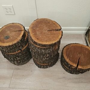 Rustic Wood Log Slices for Home Party Decorations